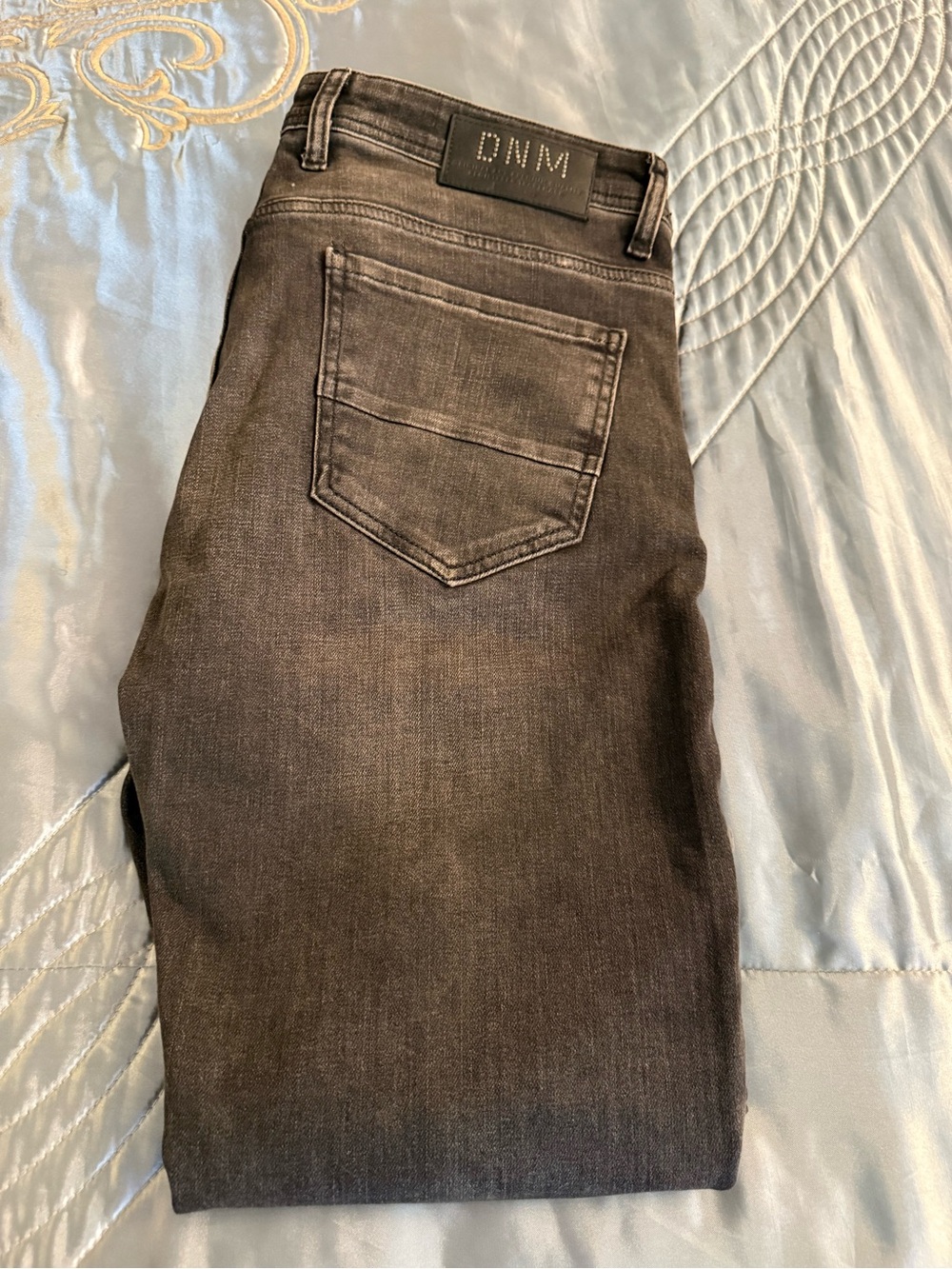 Slim Fit Men's Black Washed Jeans